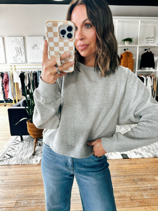 Carol Crop Out Sweatshirt-Jackets & Kimonos-VerClare Boutique