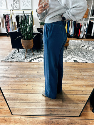 Z SUPPLY - Hunter Knit Denim Pant-Indigo-BottomsZ SUPPLY - Hunter Knit Denim Pant-Indigo | VerClare Boutique | Chenoa, IL-Women's Z SUPPLY - Hunter Knit Denim Pant | Sizes: S, M, L, XL | Color: Indigo | Free US shipping on all eligible orders. Located in Chenoa, Illinois-VerClare Boutique