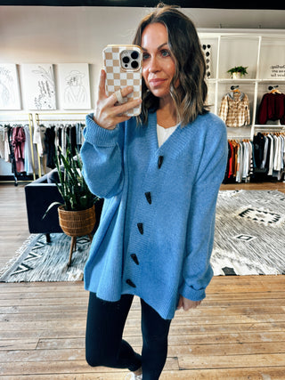 Fiora Brushed Toggle Cardigan - 2 Colors-Sweaters-VerClare Boutique