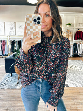 Irene Navy Dress Top-Tops Casual-VerClare Boutique