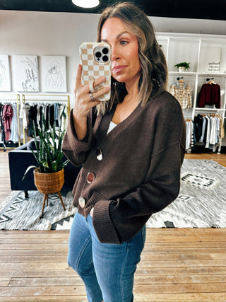 Peyton Button Knit Cardigan-Sweaters-VerClare Boutique