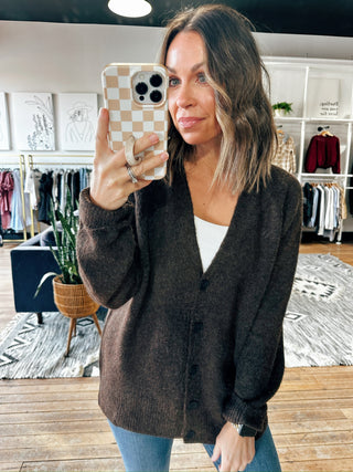 Gwendalyn Long Sleeve Button Cardigan-2 Colors-Sweaters-VerClare Boutique