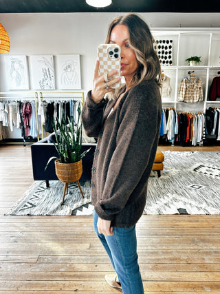 Gwendalyn Long Sleeve Button Cardigan-2 Colors-Sweaters-VerClare Boutique