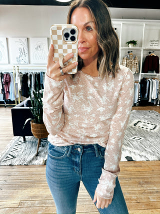 Sofia Banded Knit Top-Tops Basic Print-VerClare Boutique