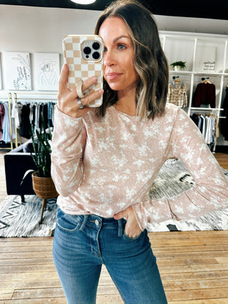 Sofia Banded Knit Top-Tops Basic Print-VerClare Boutique