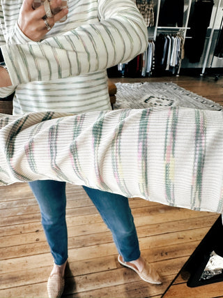 Briar Space Dye Striped Top-Tops Basic Print-VerClare Boutique