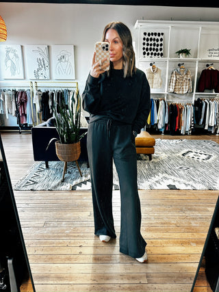 Candice Scuba Pullover Set-2 Colors-Bottoms-VerClare Boutique