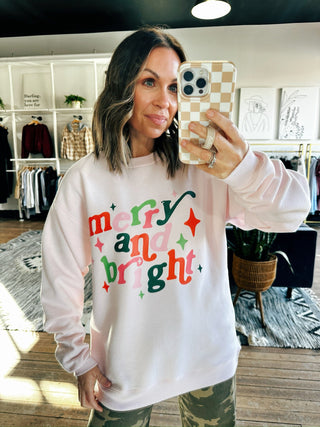 Merry & Bright Sweatshirt-Jackets & Kimonos-VerClare Boutique