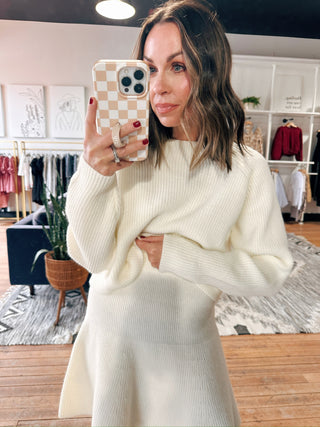 Amber Knit Flare Set-2 Colors-Dresses & Rompers-VerClare Boutique