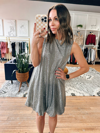 Spark & Sip Satin Mini-Dresses & Rompers-VerClare Boutique
