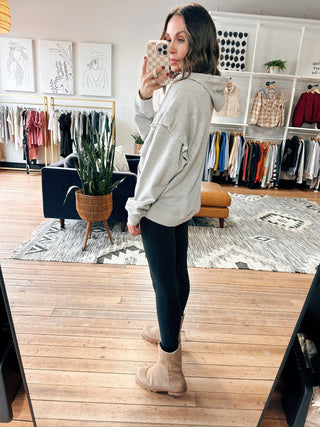 Kayla Ruffle Hood Sweatshirt-Jackets & Kimonos-VerClare Boutique