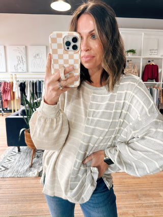 Dionne Striped Top-Tops Basic Solid-VerClare Boutique