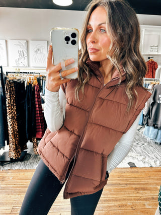 Sable View. Utah Puffer Vest-3 Colors-Jackets & Kimonos-VerClare Boutique