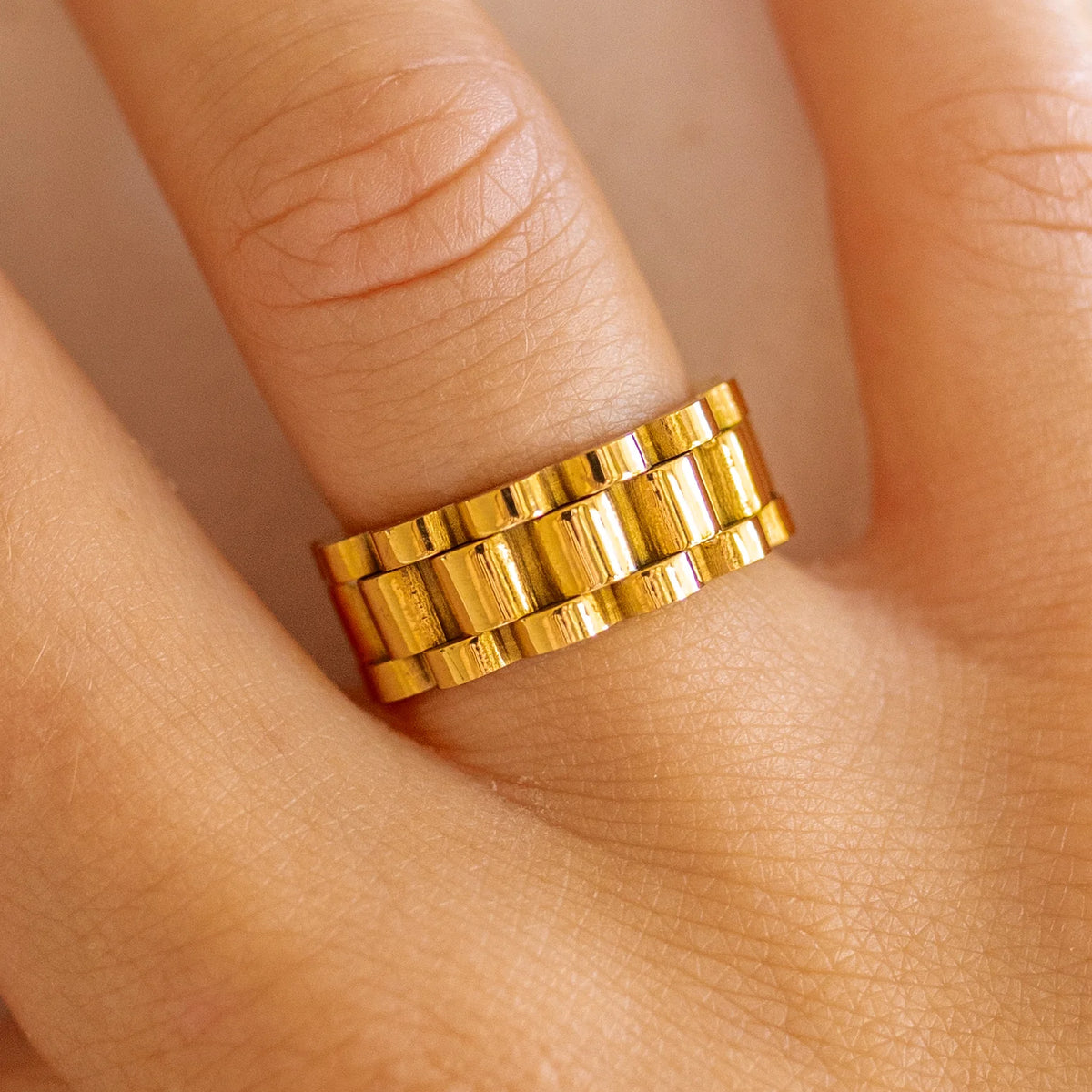 ALCO As She Pleases Gold Ring-Size 8-Accessories-VerClare Boutique