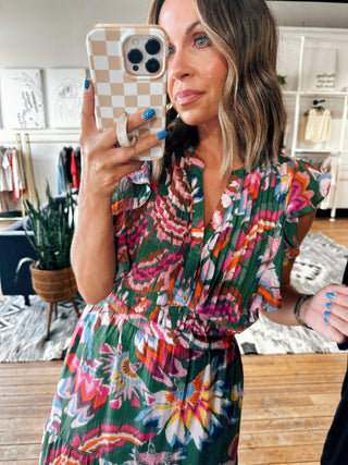 Paloma Floral Dress-Dresses & Rompers-VerClare Boutique