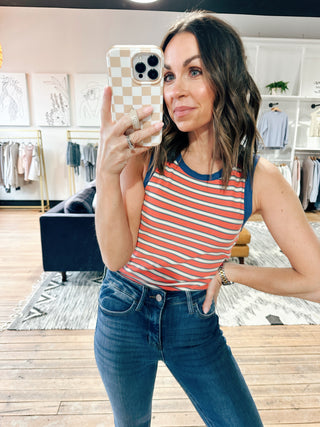 Bexley Striped Tank Top - 2 Colors-Tops CasualBexley Striped Tank | VerClare Boutique | Chenoa, IL-VerClare Boutique