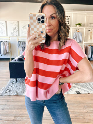 Ainsley Boxy Oversized Sweater - Pink-SweatersAinsley Boxy Oversized Sweater – Pink | VerClare Boutique | Chenoa, IL-Shop the Ainsley Boxy Oversized Sweater in pink at VerClare Boutique. A cozy, relaxed-fit knit with an effortlessly chic silhouette for everyday wear.-VerClare Boutique