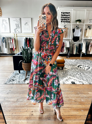 Paloma Floral Dress-Dresses & Rompers-VerClare Boutique