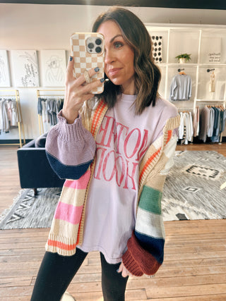 Motherhood Graphic Tee - Lilac/Pink-Tops Basic PrintMotherhood Graphic Tee – Lilac/Pink | VerClare Boutique | Chenoa, IL-Shop the Motherhood Graphic Tee in lilac and pink at VerClare Boutique. A soft, feel-good graphic tee that’s easy to style for everyday wear.-VerClare Boutique