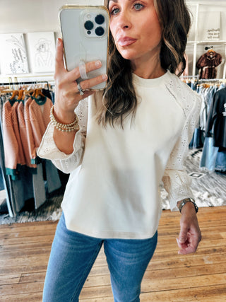 Ivory Petal Top-Tops Casual-VerClare Boutique