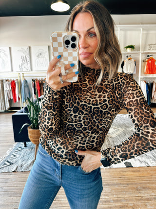 Birdie Lace Mesh Top - 5 Colors-Tops Casual-VerClare Boutique