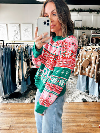 Holly Jolly Sweater Top-Sweaters-VerClare Boutique