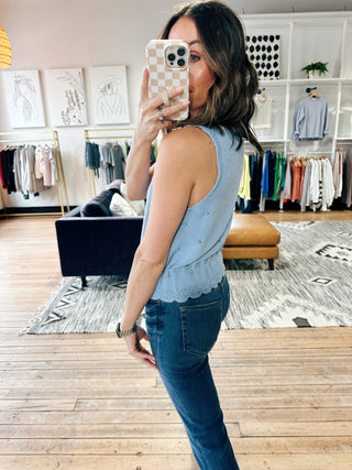 Elaria Scallop Sweater Tank