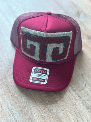 Orijinal Designs Trucker Cap-Burgundy with Green, Dark Rust-AccessoriesOrijinal Designs Trucker Cap-Black | VerClare Boutique | Chenoa, IL-Trucker Hat. Wear with care! Structured Bill. Final sale. Free US shipping on all eligible orders. Shop Pay Accepted. Located in Chenoa, Illinois.-VerClare Boutique