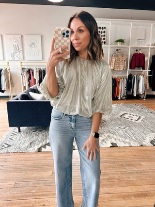 Elyra Sparkle Flowy Top-Tops Casual-VerClare Boutique