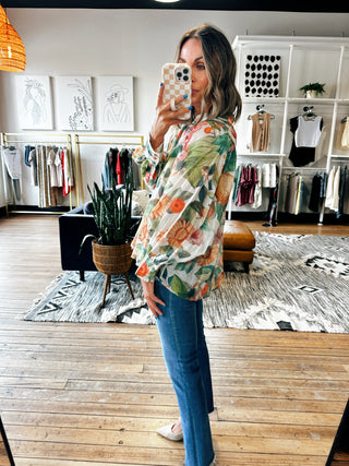 Forever Floral Top-Tops Casual-VerClare Boutique