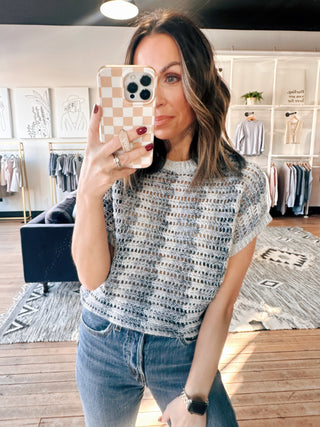 Ballast Crochet Stripe Sweater Top - Calypso Blue Indigo-Tops CasualWishlist Elaria Scallop Sweater Tank – M. Blue | VerClare Boutique | Chenoa, IL-Shop the Wishlist Elaria Scallop Sweater Tank in M. Blue. A lightweight sweater tank with feminine scalloped details, perfect for layering or wearing solo. Available now at VerClare Boutique! | VerClare Boutique | Chenoa, IL-VerClare Boutique