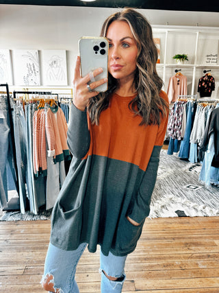 Caviar Colorblock Sweater-Sweaters-VerClare Boutique