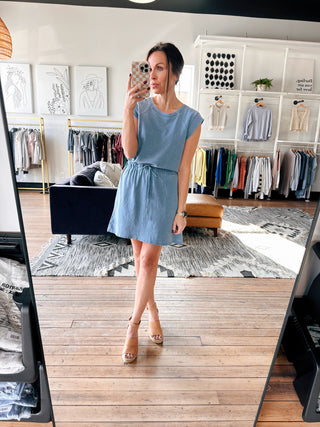 Kalani Jersey Denim Shirt Dress - Santorini Indigo-Dresses & RompersZ-Supply Kalani Jersey Denim Dress-Santorini Indigo | VerClare Boutique | Chenoa, IL-Shop the Z-Supply Kalani Jersey Denim Dress-Santorini Indigo. Available now at VerClare Boutique! | VerClare Boutique | Chenoa, IL-VerClare Boutique