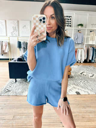 Della Raw Edge Sweater Set – 2 Colors-BottomsDella Raw Edge Sweater Set | VerClare Boutique | Chenoa, IL-VerClare Boutique