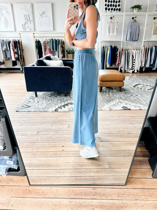 Scout Jersey Denim Pant - Santorini Indigo-BottomsWishlist Elaria Scallop Sweater Tank – M. Blue | VerClare Boutique | Chenoa, IL-Shop the Wishlist Elaria Scallop Sweater Tank in M. Blue. A lightweight sweater tank with feminine scalloped details, perfect for layering or wearing solo. Available now at VerClare Boutique! | VerClare Boutique | Chenoa, IL-VerClare Boutique