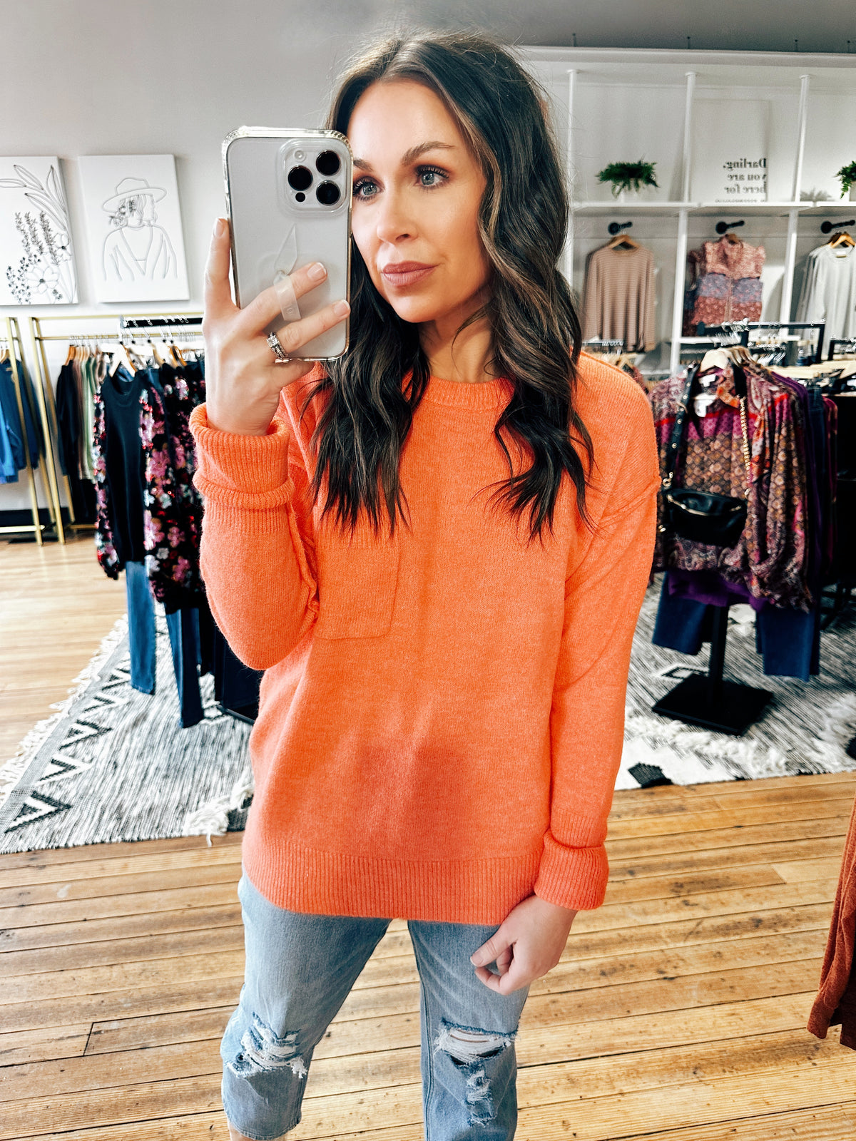Coral View. Melly Hi-Lo Soft Sweater-5 Colors-sweater-VerClare Boutique