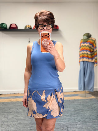 Boa Rib Tank - Lake Blue