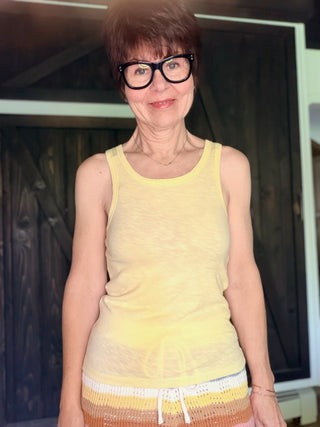 Classic Slub Scoop Tank - Sunnyside