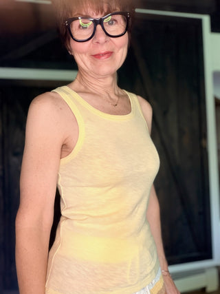 Classic Slub Scoop Tank - Navy, Sunnyside & Bay Leaf-Tops Basic SolidZ Supply Classic Slub Scoop Tank – Navy, Sunnyside & Bay Leaf | VerClare Boutique-Shop the Z Supply Classic Slub Scoop Tank in Navy, Sunnyside & Bay Leaf — 100% cotton slub jersey, scoop neck, relaxed tuckable fit. Free US shipping on eligible orders.-VerClare Boutique