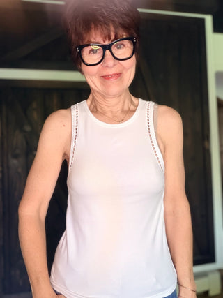 Boa Rib Tank - White
