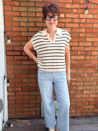 Poet Top - Navy-Tops CasualThread & Supply Poet Top - Navy | VerClare Boutique-Shop the Thread & Supply Poet Top in Navy. Soft knit blend, flattering neckline, relaxed silhouette, lightweight everyday essential. Sizes S–L.-VerClare Boutique