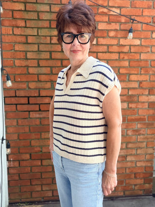 Poet Top - Navy-Tops CasualThread & Supply Poet Top - Navy | VerClare Boutique-Shop the Thread & Supply Poet Top in Navy. Soft knit blend, flattering neckline, relaxed silhouette, lightweight everyday essential. Sizes S–L.-VerClare Boutique