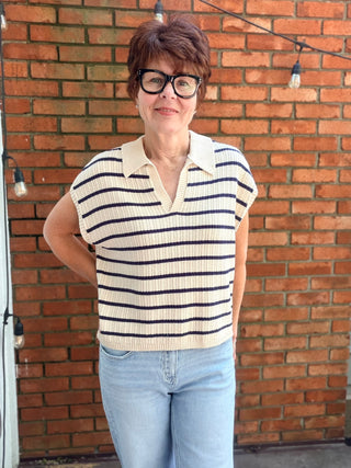 Poet Top - Navy-Tops CasualThread & Supply Poet Top - Navy | VerClare Boutique-Shop the Thread & Supply Poet Top in Navy. Soft knit blend, flattering neckline, relaxed silhouette, lightweight everyday essential. Sizes S–L.-VerClare Boutique