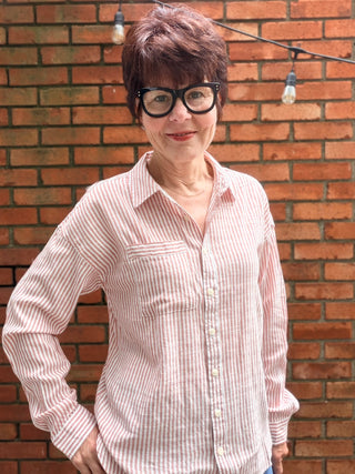 Edison Shirt - Rose Ivory-Tops CasualEdison Shirt – Rose Ivory | Thread & Supply – VerClare Boutique-Shop the Thread & Supply Edison Shirt in Rose Ivory. Lightweight woven, button-up, collared, relaxed everyday fit. Sizes S–L at VerClare Boutique.-VerClare Boutique