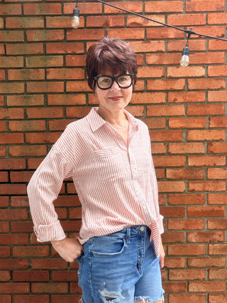 Edison Shirt - Rose Ivory-Tops CasualEdison Shirt – Rose Ivory | Thread & Supply – VerClare Boutique-Shop the Thread & Supply Edison Shirt in Rose Ivory. Lightweight woven, button-up, collared, relaxed everyday fit. Sizes S–L at VerClare Boutique.-VerClare Boutique