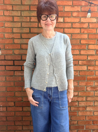 Kathy Brushed Tank & Cardigan Set-SweatersKathy Brushed Tank & Cardigan Set | H.Grey Knit Two-Piece – VerClare Boutique-Shop the Kathy Brushed Tank & Cardigan Set in H.Grey — a soft brushed knit two-piece set that fits true to size. Sizes S–L. Ships fast from VerClare Boutique.-VerClare Boutique