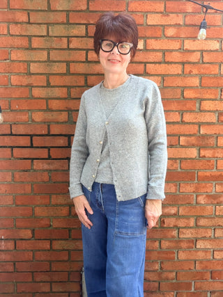Kathy Brushed Tank & Cardigan Set-SweatersKathy Brushed Tank & Cardigan Set | H.Grey Knit Two-Piece – VerClare Boutique-Shop the Kathy Brushed Tank & Cardigan Set in H.Grey — a soft brushed knit two-piece set that fits true to size. Sizes S–L. Ships fast from VerClare Boutique.-VerClare Boutique