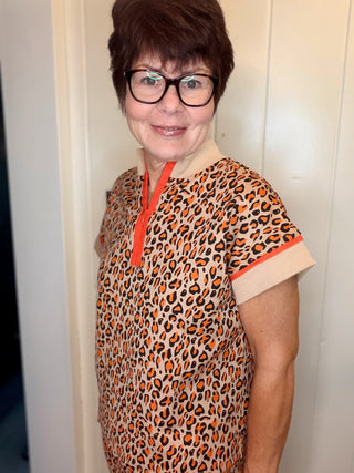Lee Animal Print Set-SetsLeopard Print Quarter-Zip Set | VerClare Boutique-Shop the Lee leopard print set with a quarter-zip top and elastic-waist pants with side pockets. Cotton blend available in sizes S, M, and L.-VerClare Boutique