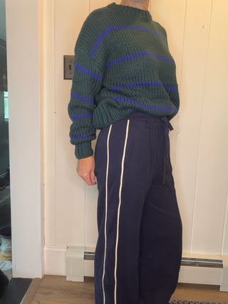 Sylvia Track Pants - Navy