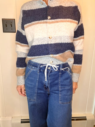Ruthie High Rise Drawstring Baggy Wide Jeans-JeansHigh Rise Drawstring Wide Leg Jeans | VerClare Boutique-Shop Ruthie high rise drawstring jeans with a relaxed baggy fit, wide leg, and raw hem. Effortless denim for casual everyday outfits.-VerClare Boutique